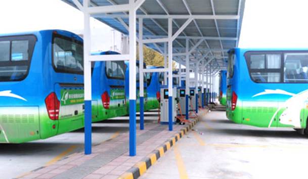 西安綠騰新能源公交車充電樁項目案例